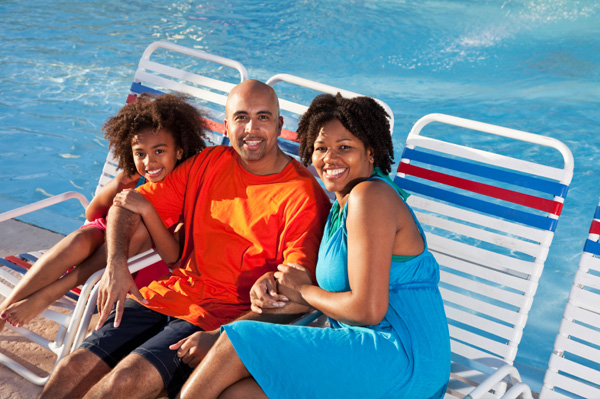 Family on summer vacation