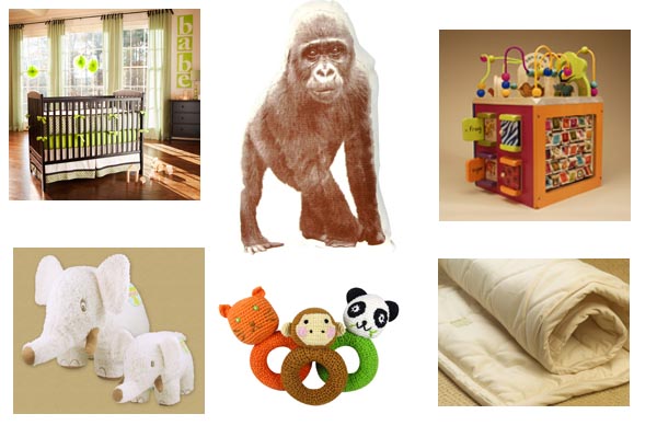 Green nursery items