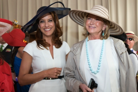 Kate Walsh and Martha Stewart at the Kentucky Derby