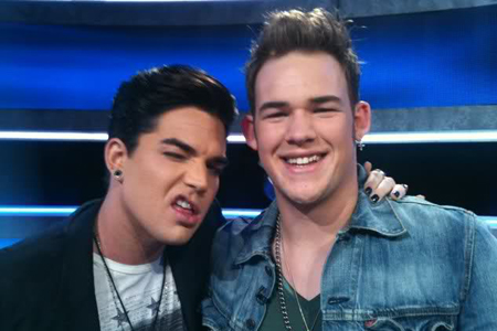 Adam Lambert and James Durbin