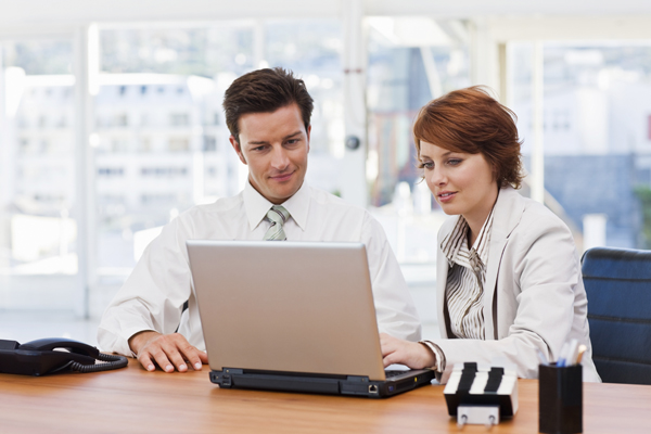 man-and-woman-at-work
