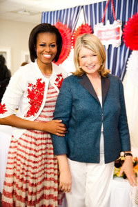 Michelle Obama Martha Stewart