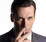 Jon Hamm as heartthrob Don Draper in Mad Men