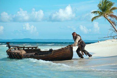 Johnny Depp in Pirates of the Caribbean: On Stranger Tides