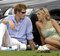 Royal celebrity couple Prince Harry and Chelsea Davy