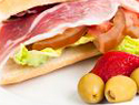Gluten-Free Roasted Pepper and Serrano Ham Sandwich