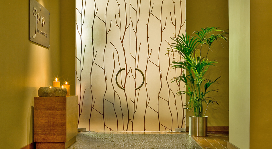 Spa entrance at grand hyatt spa