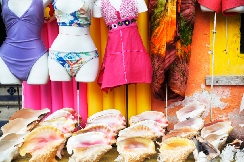 swimsuits for different body types on display