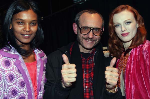 Terry Richardson rocks his aviators at Mercedes-Benz Fashion Week