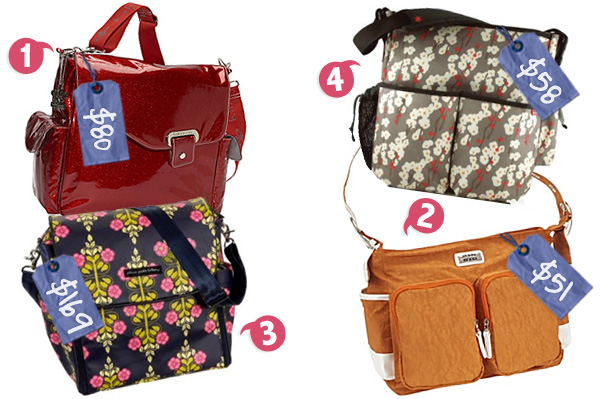 Trendy diaper bags