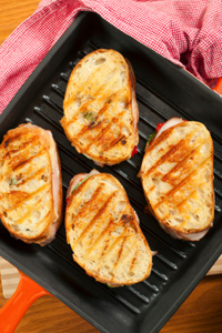 Turkey spinach panini