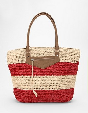 Kimchi Blue Striped Straw Tote from Urban Outfitters