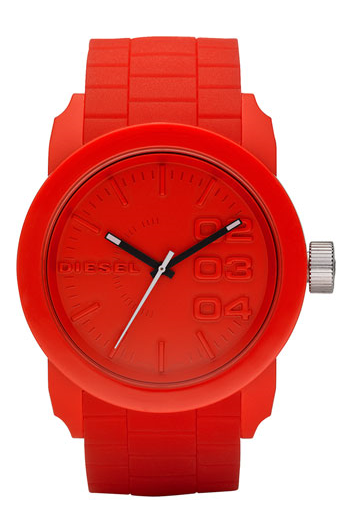Diesel Silicone Strap Round Watch