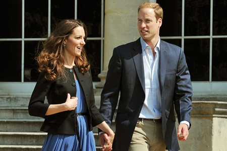 Prince William and the newly dubbed Catherine Middleton formerly Kate 
