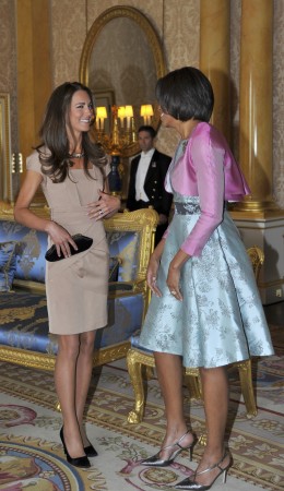 Kate Middleton and Michelle Obama meet