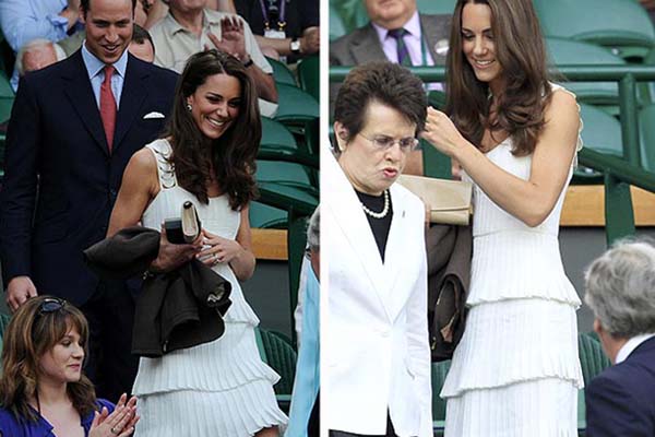 Kate Middleton in Temperley at Wimbledon