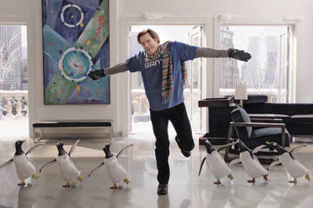 Jim Carrey in Mr Popper's Penguins