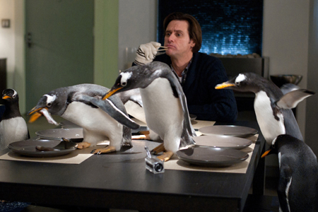 Jim Carrey in Mr Popper's Penguins