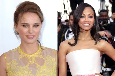 Natalie Portman and Zoe Saldana lend a hand!