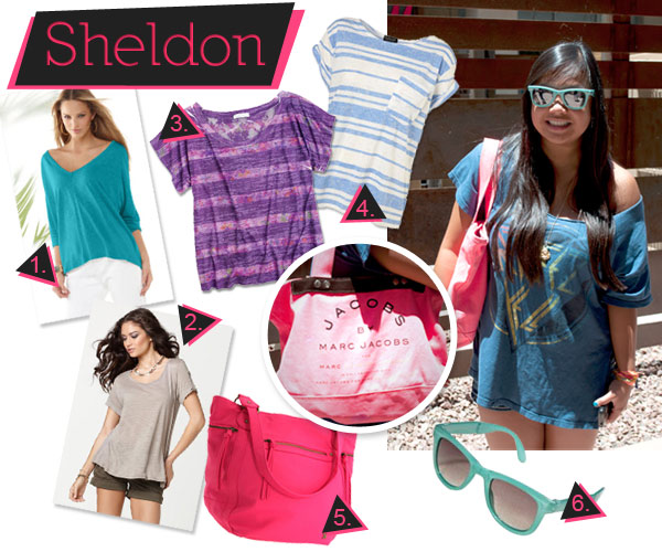 summer style with comfortable, cute tee shirts and bright colors