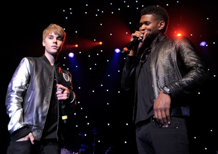 Usher and Justin Bieber