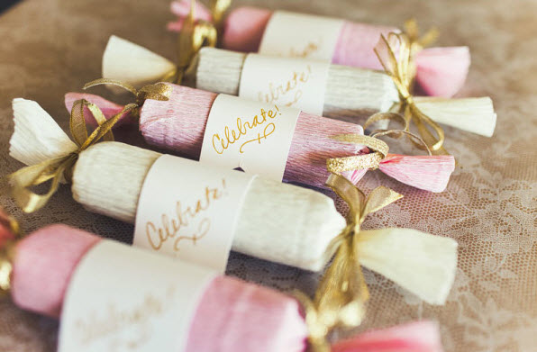 candy poppers as a do it your self wedding favor craft, by Posh Paperie