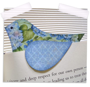 Bluebird in the Hydrangea Page percher