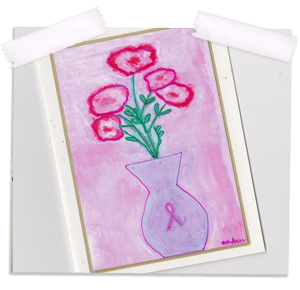 Breast cancer awareness notecard