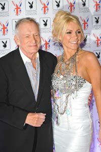 Hugh Hefner and Crystal Harris