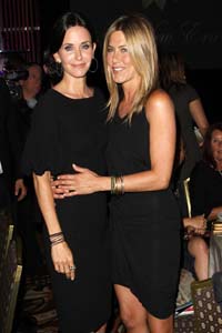 Jennifer Aniston and Courteney Cox on the outs