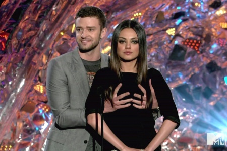 Justin Timberlake and Mila Kunis