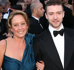 Justing Timberlake and mom