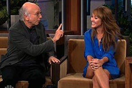 Larry David and Ashley Hebert