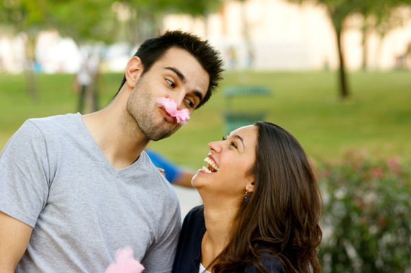 Laughing couple