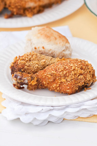 Oven fried chicken