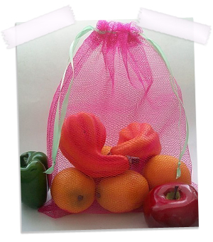 Reusable produce bags in Watermelon