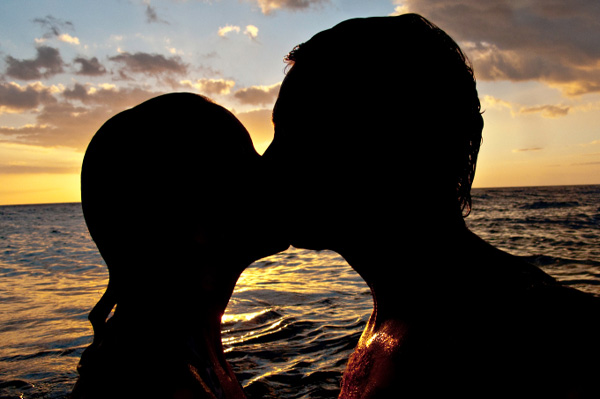 Couple on honeymoon