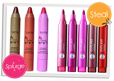 Splurge vs Steal lip stains