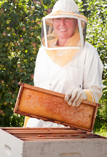 Woman beekeeper