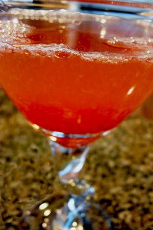 Blood in the water martini