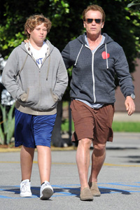 Christopher Schwarzenegger and Arnold Schwarzenegger