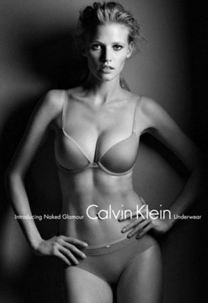 Lara Stone Calvin Klein Naked Beauty