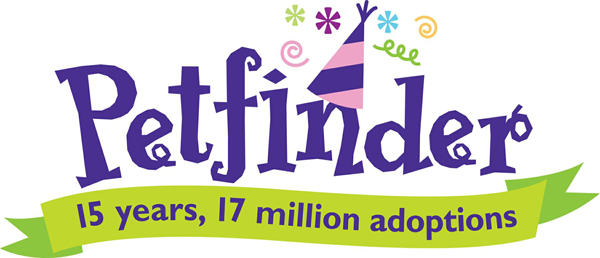 Petfinder 15th birthday logo