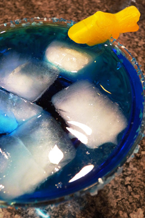 Shark infested water martini