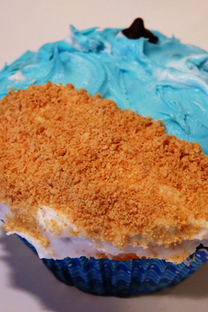 Shark Week cupcakes