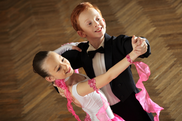 Children ballroom dancing