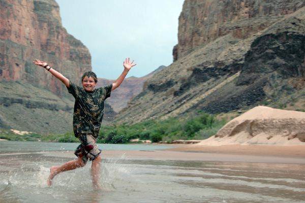 Boy at Grand Canyon