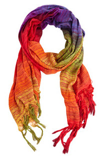 bright scarf by warehouse for seasonal fashion
