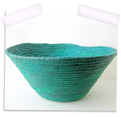 Coiled contemporary bowl