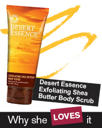 Dessert Essence Exfoliating Shea Butter Body Scrub